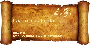 Laczina Zelinda névjegykártya